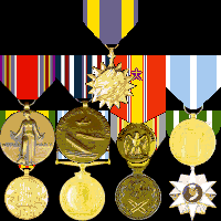 Air Medal, American Campaign, World War II Victory, National Defense, Korean Service, Vietnam Service, UN Service (Korea), Korean Service, RVN Campaign Medals
