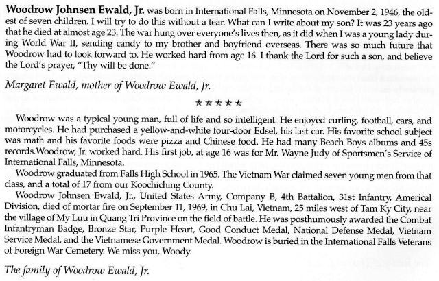 Woodrow J Ewald